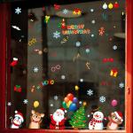 JAAMSO ROYALS Christmas Window Clings Peel and Stick Christmas Sticker (20 CM X 30 CM, 9 Sheets)