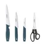 Godrej Cartini Stainless Steel Kitchen Knives and Scissor (Set of 4 pcs)