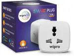 Wipro Smart Plug 10A Suitable for Small Appliances with Voice and App Control