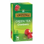 Twinings Green Tea, Cranberry, 25 Tea Bags