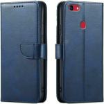 Slugabed Flip Cover for Oppo F7 | Magnetic Closurer| PU Leather Magnetic Wallet Back Cover Case (Blue)