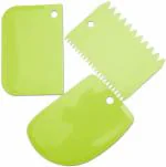 Tuelip Plastic Dough Bench Scraper 3 pcs (GPTCP30N)