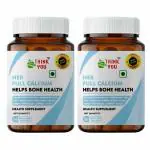 Think You Her Full Calcium Tablets Special For Women with CCM, Magnisium, Zinc and Vitamin D3, K2-7, C, B12, Copper, Boron, Manganese to Support Bone and Teeth Health-60 Veg Tablets (2 Pcs.)