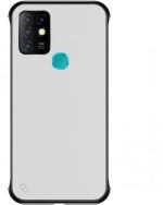 AmericHome Infinix Hot 10, Model X682B, X682C Black Rubber, Plastic Mobile Back Cover