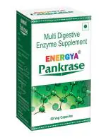 ENERGYA PANKRASE | Trusted 12 Multi Digestive Enzymes for Gut Health, Nutrient Uptake & Bloating Support. Multi-layer packing to preserve best enzymes action for breakdown of various foods | 30 Veg caps