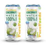 PureFoods Vietnamese Tender Coconut Water, 100% Pure Natural | Nariyal Paani Pack of 2 - 500ml each