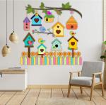 CVANU Beautiful Little Home Design Printed PVC Vinyl Wall Sticker for Decoration