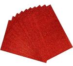 ECLET Acid Free Red A4 Glitter Foam Sheet (Pack of 10)