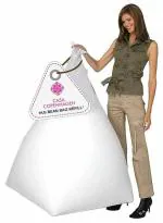 Casa Copenhagen Premium 1 Kg Bean Bag Refill/Filler - Egg White (1 Kg Beans - 700 Grams net weight as per Indian Standard