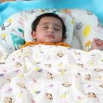 motherly Baby Blankets Newborn,Muslin Cotton Cloth Swaddle, 120x120 Cm (Monkey)