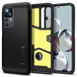 Spigen Tough Armor Back Cover Case Compatible with Xiaomi 12T Pro/12T (TPU + Poly Carbonate | Black)