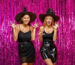 Hippity Hop Foil Pink Foil Curtain For Birthday (Pack Of 2)