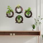 Random Wall Shelves For Wall Decor (Coffee Brown, Set of 4, )
