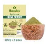 Henna Hub Herbal Natural Henna Hair Dye Color Powder 100g x 4 pack