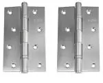 M.H. Super Door Hinges, Stainless Steel, 75x60x2.5mm, Set of 2, Ball Bearing JUST FIT and Forget