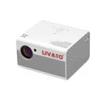 Livato T10 Upgraded 2022 Smart Android Full HD 1080p| 5000L & 200 Inch Large Display LED Projector| AV, VGA,HDMI, USB| WiFi |Bluetooth|Digital Keystone(White)