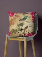 Bianca Royal Ivory Digital Print Microfiber Soft-Touch Cushion Cover 16 x 16 inch (CUS231)