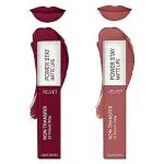 FS ForSure Power Stay Waterproof Matte Liquid Lipstick (Pack of 2) Multicolor