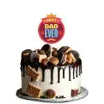 Festiko Best Dad Ever With Crown Cake Topper, Fathers Day Cake Decoration Supplies, Fathers Day Party Favors, Happy Fathers Day