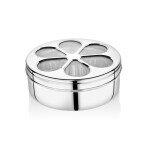 Embassy Stainless Steel Flora Spice Container 02 Size
