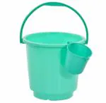 PIPER PLASTICS Multipurpose First Grade Plastic Unbreakable Bathroom Bucket with Mug | 20 Litre Bucket & Free Mug (Green)