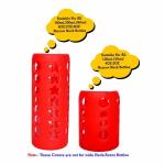 The Little Lookers Baby Feeding Bottle Silicone Warmer Cover/Sleeve Holder/Insulated Protection for Newborns/Infants/Babies (Red, 120 Ml & 240 Ml)