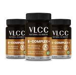 VLCC Natural Sciences B-complex+ With Vitamins & Panax Ginsing to Provide Energy and Improve Nervous System, Metabolism, & Immunity 60 Tablets (Pack of 3)