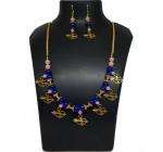 JAYA VISION ENTERPRISES Glass Beads & Small Metal Pendant Necklace