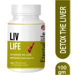 Eternal Life Liv Life Liver Cleanse Detoxify Liver Hepatic Detoxification Digestive Health Liver Rejuvenation Gut Health Fatty Liver Disease Treatment Natural Organic Ingredients (Pack of 1,100 Gm)
