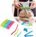 Fitaza Bag Sealing Clips Large, Medium, Small BPA Plastic Plastic Clips (Set of 18, Multicolor)