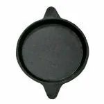 SEEMATIS KITCHEN cast Iron Skillet ( 8 inch ) Neer dosa tawa | Adakkal Pan | Shallow Fry | Edge Raised pan | Fry pan | cast Iron Raised Edge pan | Edges Raised | Black