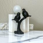 Beckon Venture Polyresin Bird & Animal Showpiece Bv3Dchidiyablack