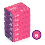 Feals Cotton Ear Buds Cotton Swabs, Eco-Packaged, Chemical Free, Biodegradable | 100 Paper Stem, 200 Cotton Swabs Per Pack, Pack of 6 (600 Sticks, 1200 Swabs)