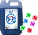 Berries & Bleach 5 lt Ultra Wash Liquid Detergent For Top&Front Load Machine Six Washing Boll Free