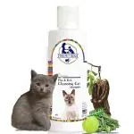 THE PET MOM Organic Flea & Tick Cleansing Persian Cat Shampoo for ticks, Lice, Fleas | Soft & Conditioned Coat No rinse Anti-Itching - Persian Cat Tick Shampoo for all Cat, Kitten Breed - 200ml
