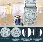Aayva Unique Fashion Top Loading Washing Machine Cover (Width: 66 cm, Sky Blue)