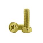 RELY (Pcs-25) M6x20 mm Hex Head Phillips Screw | Hex Phillips Head Screw, Bolt for Joining Wood Boards, Kitchen Worktops, Cabinets, Cupboards,Chairs & Beds