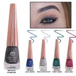 Looks United New Fashion Shimmer Glitter Metallic Eyeliner (Metallic Charcoal, Metallic Blue Orchid, Metallic Pearl River Silver, Metallic Forest Green, Metallic Blush Pink)Pack Of 5