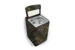 Stylista Waterproof Washing Machine Cover for Fully Automatic Top Load 7kg to 7.5kg Marble Pattern Coffee
