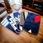 Fresh Zone Velvet Door Mats Set Of 5 Piece Size 30x45 Cm or (12x18) inch Rectangle
