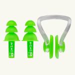 MAPACHE Swim Silicone Nose Clips Waterproof Swimming Nose Plugs Ear And Nose Plug for Adults & Kids, Ear Nose Protector Color (Green)