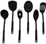6pcs spoon set 6 Pcs/Set Nylon Heat-Resistant Nonstick Spoon Spatula,Pasta Server,Deep Ladle,Turner Scoop Kitchen Cooking Utensil Tools