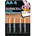 Duracell Ultra Alkaline AA Battery(Pack of 4 Pcs)