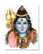 Tamatina Multicolor Religious Bholenath Kind Hearted Lord God Art Canvas Painting - 36X27 Inch