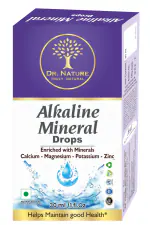 Dr. Nature Alkaline Mineral Drops Helps Maintain Good Health | Immune Support & Detox, Hydration Health Supplement Dropper (30 ml.)