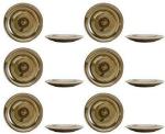 Caffeine Brown Stoneware Quarter Plate (Set Of 12)