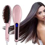 Shopeleven Hair Electric Comb Brush 3 in 1 Ceramic Fast Hair Straightener For Women's Hair Straightening Brush with LCD Screen, Temperature Control Display,Hair Straightener For Women-Simply (Pack of 1)