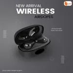 byer cymbals ActiveNoiseCancellation(ANC) , LED, AAC codec, 100H Playtime, Bluetooth Headset Black