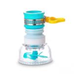 SEVOU 2 Pc's Adjustable Kitchen Splash Plastic Water Saving Faucet Sprinkle Head Nozzle Bathroom Tap (Pack of 2)