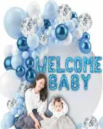 GAURANG New Born Baby Welcome Decorations - Welcome Home Baby Decorations, Newborn Homecoming Welcome Decorations Kit Set